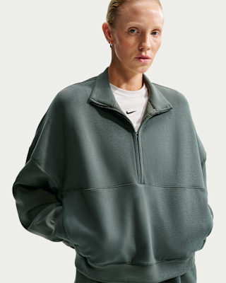 Nike 24.7 ImpossiblySoft Women's Dri-FIT Oversized 1/2-Zip Top